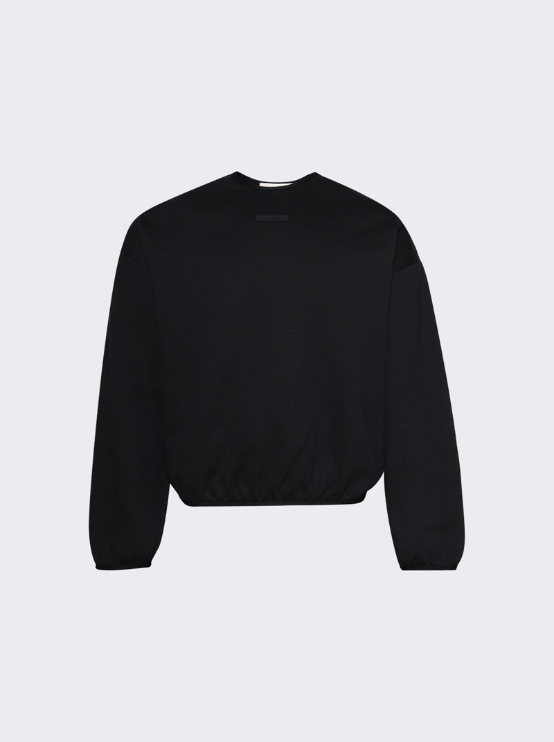 Modern Fit Fleece Crewneck Jet Black 1