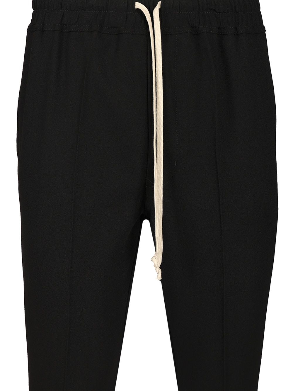 Drawstring Slim Long Trousers Black - 4