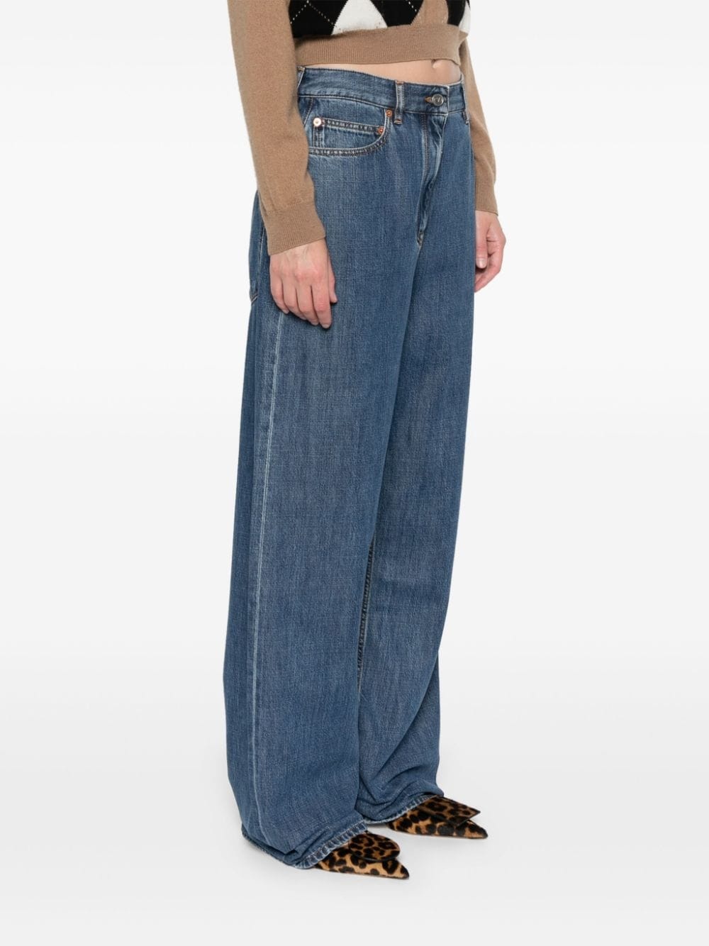 logo-patch jeans - 3