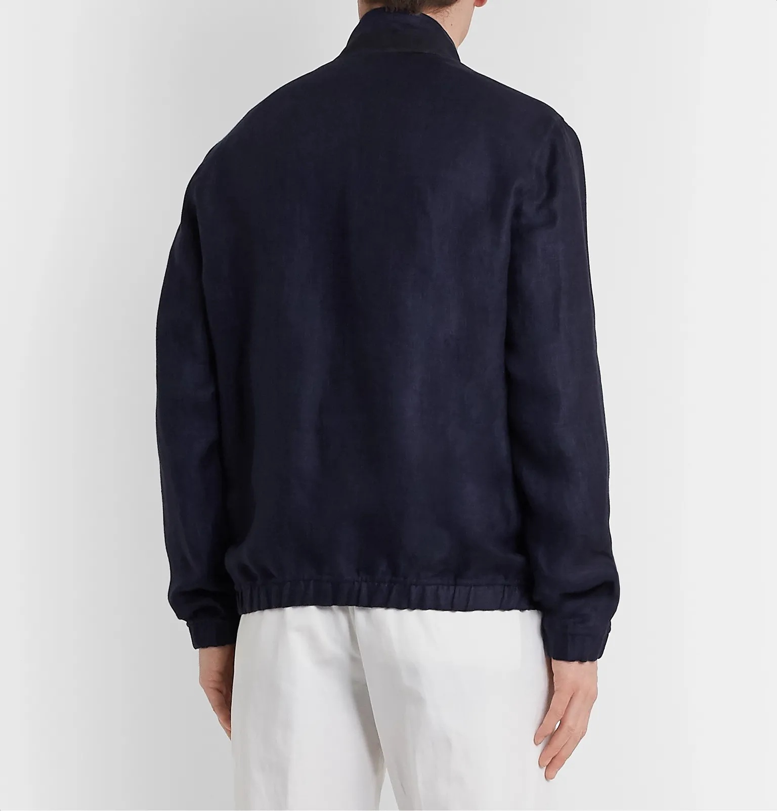 Rain System Linen-Blend Bomber Jacket - 5