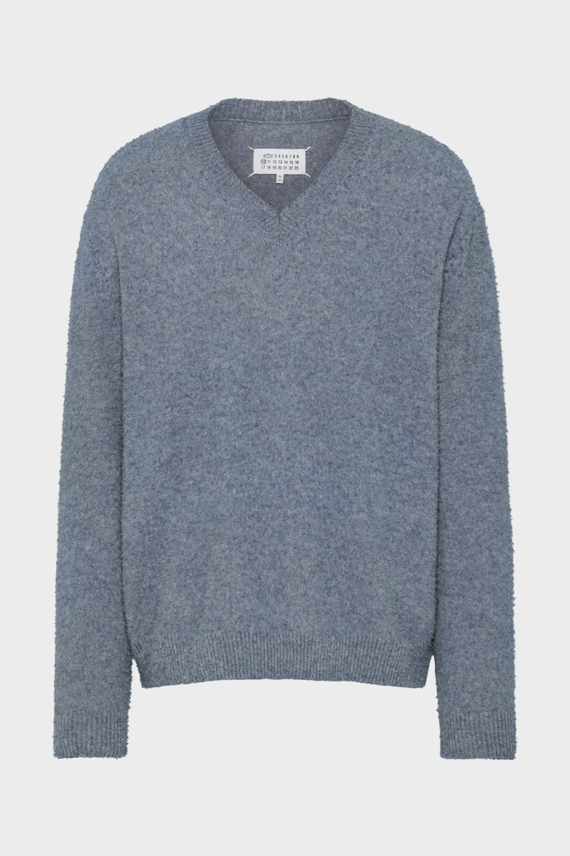 Pile knit sweater 1