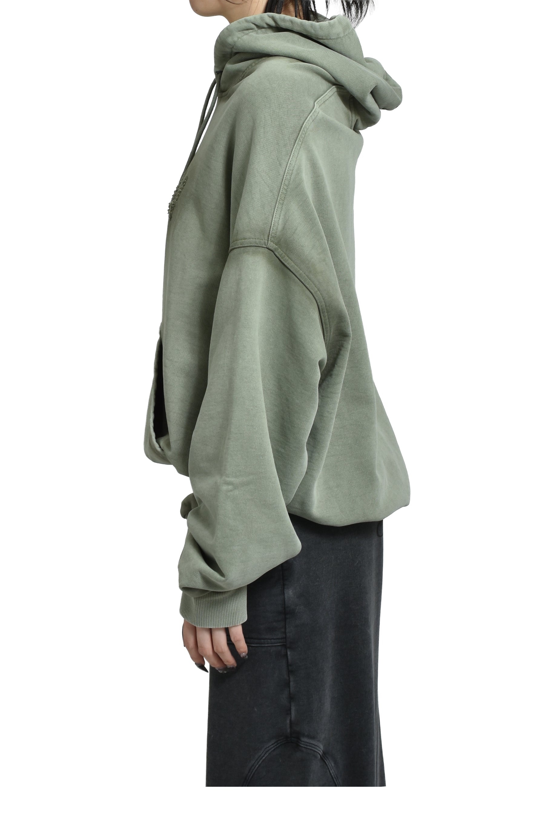 CUT HOODIE / GRN - 3