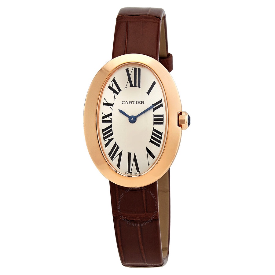 Pre-owned Cartier Baignoire Silver Dial Ladies Watch W8000007 - 1