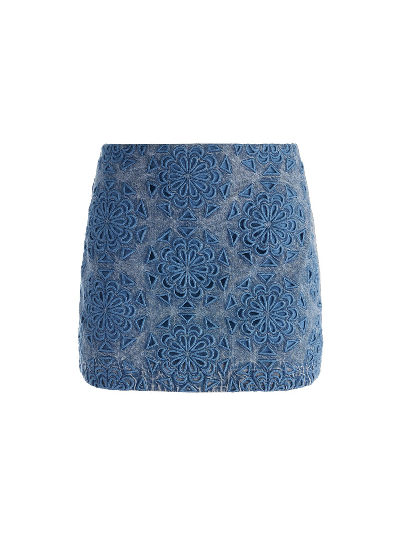 RUBI DENIM MICRO SKIRT - 1