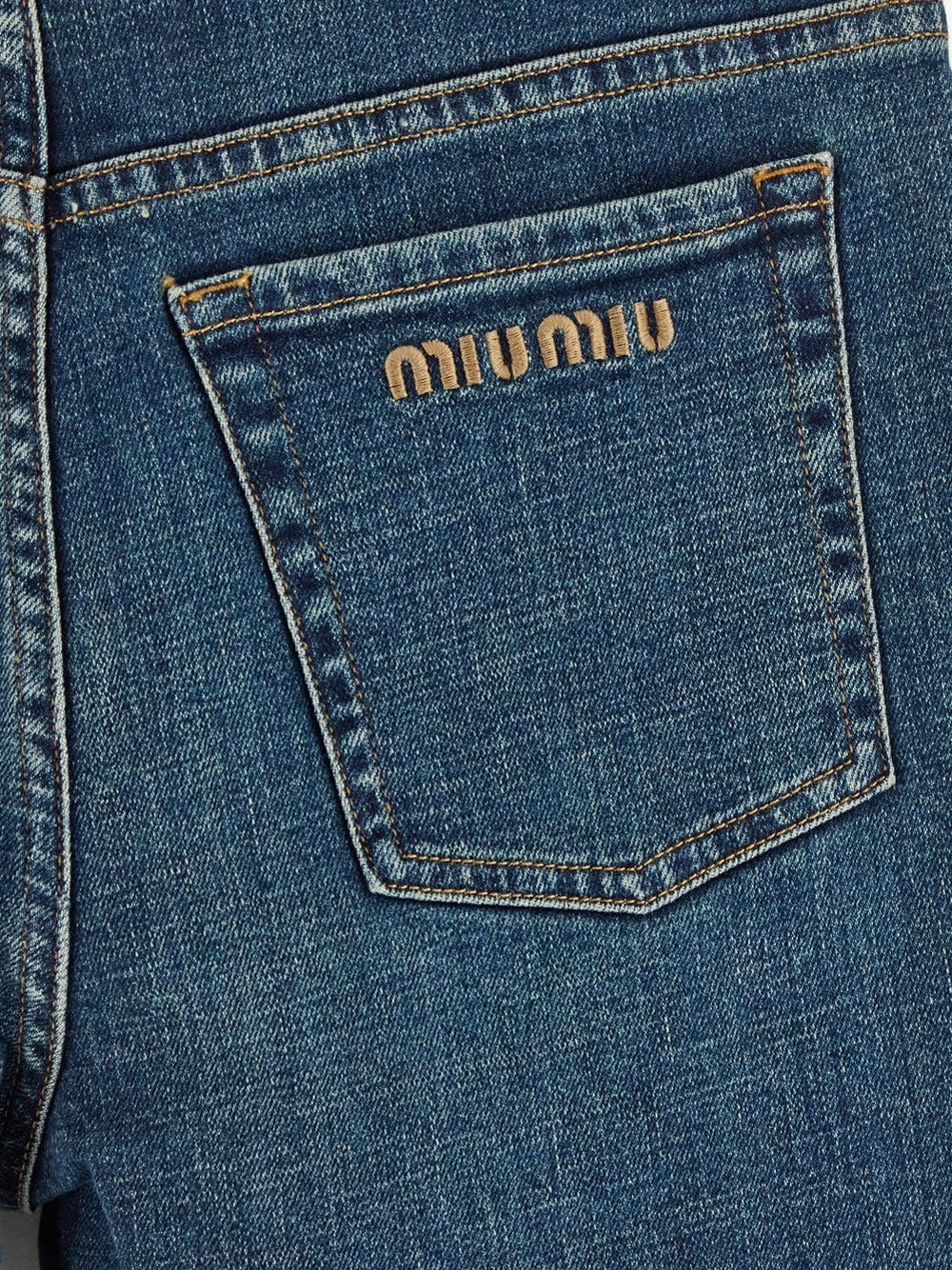 MiuMiu★MIU MIU LOGO JEANS Miu Miu Logo jeans | oluxury | REVERSIBLE