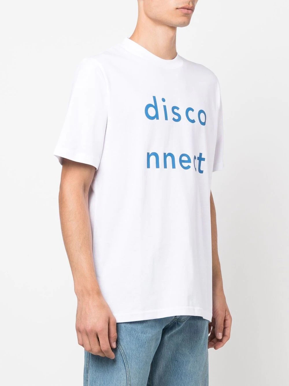 slogan-print short-sleeve T-shirt - 3