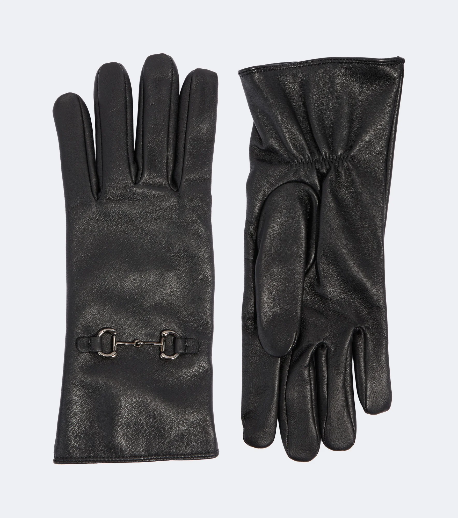 Horsebit leather gloves - 1