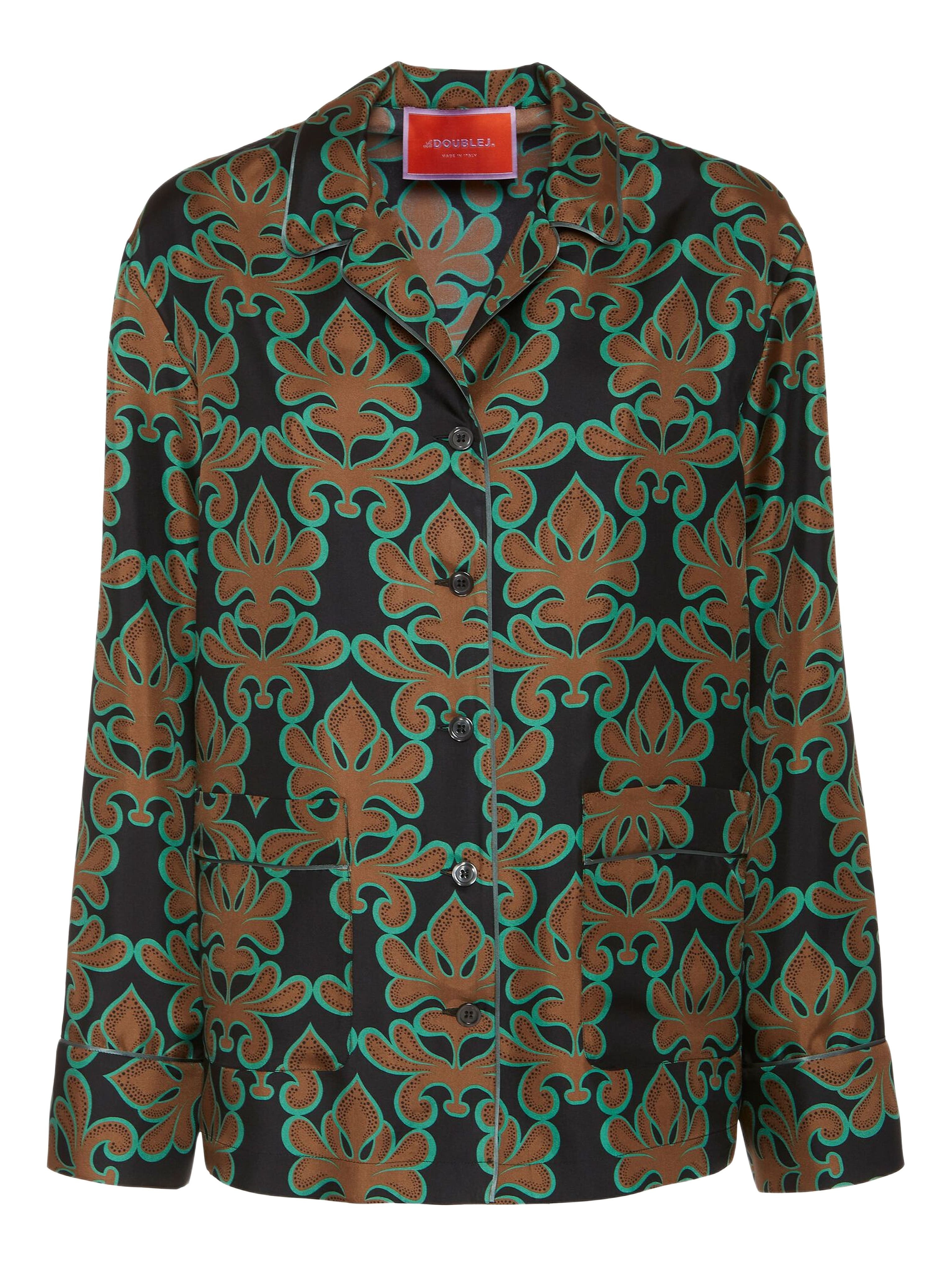 La DoubleJ Pajama Shirt Herald Black at Nordstrom - 2