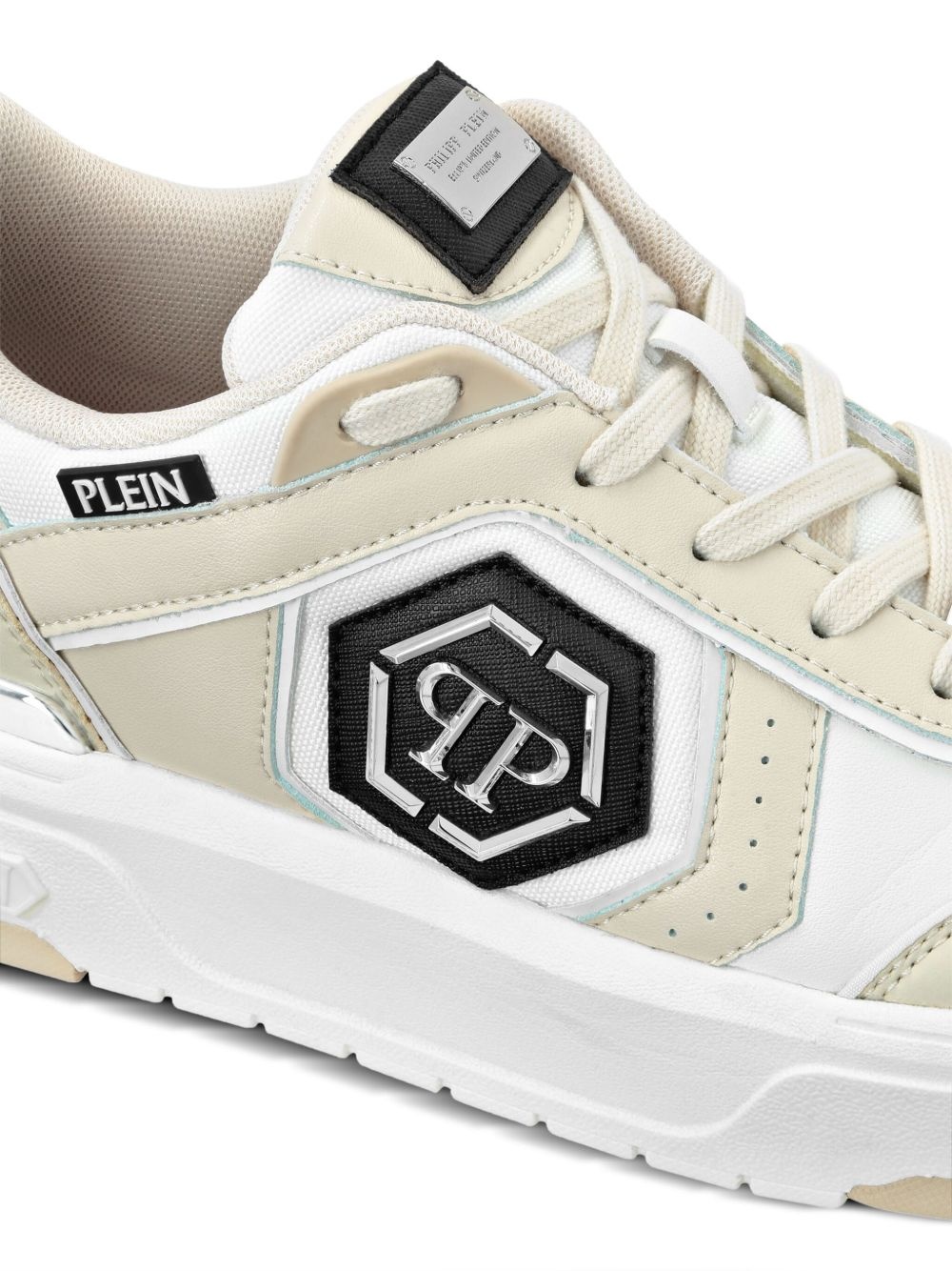 logo-plaque sneakers - 5