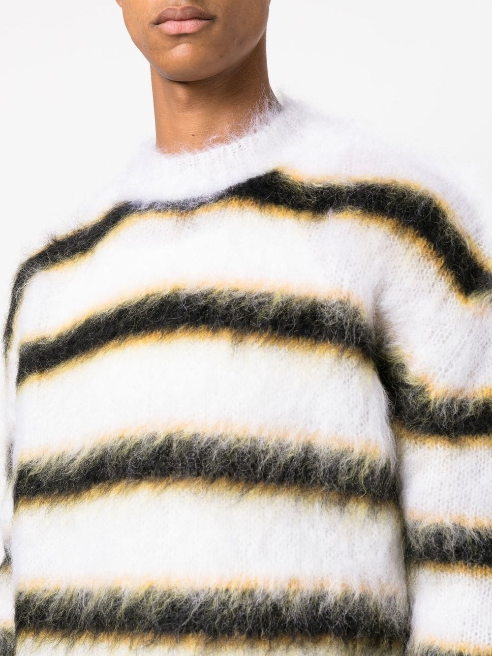 striped mohair jumper - 5