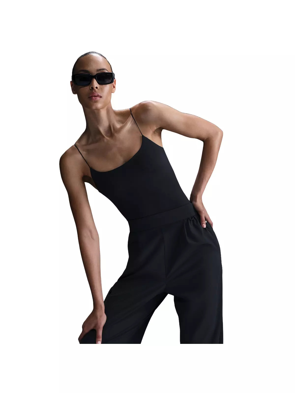 Women's 24.7 PerfectStretch Dri-FIT High-waisted Loose wide-Leg Pants -Black - 5