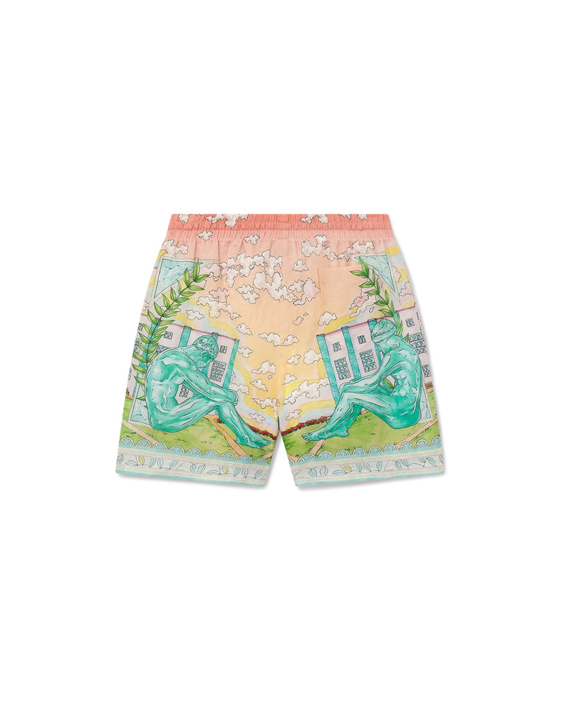 CASABLANCA Vase Linen Shorts outlook
