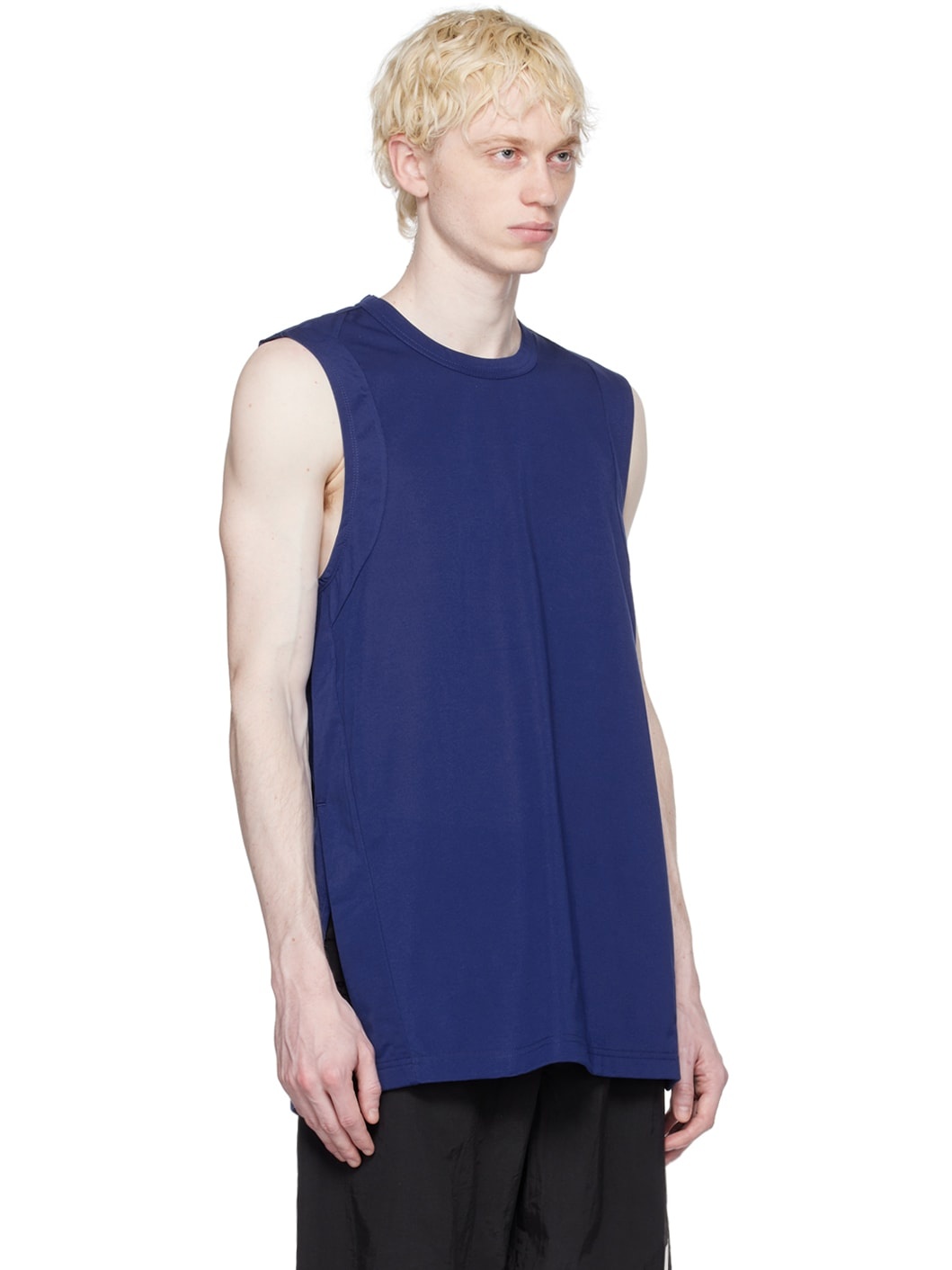 Blue Crewneck Tank Top - 2