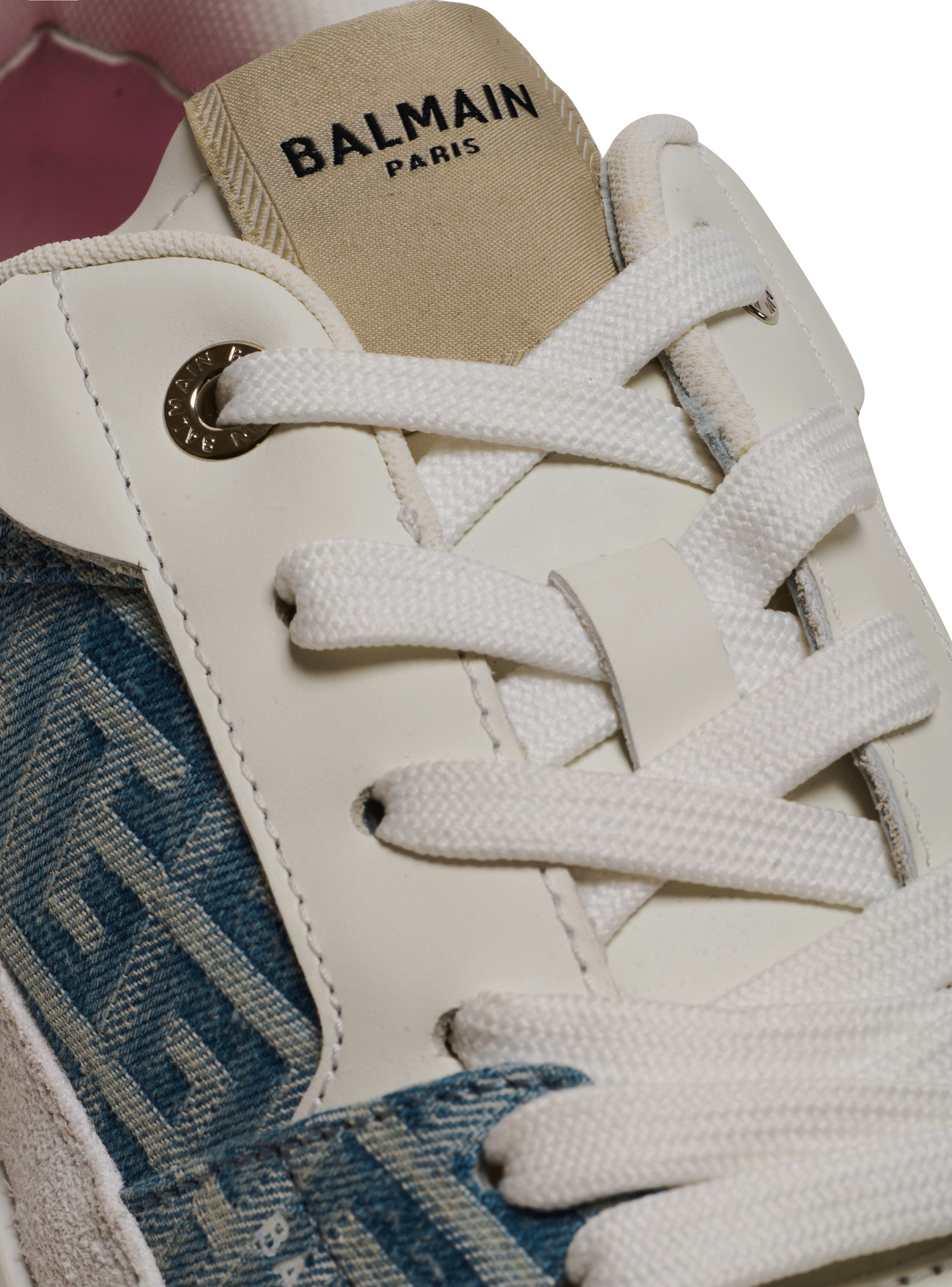B-Court Flip trainers in monogrammed PB Labyrinth denim - 7