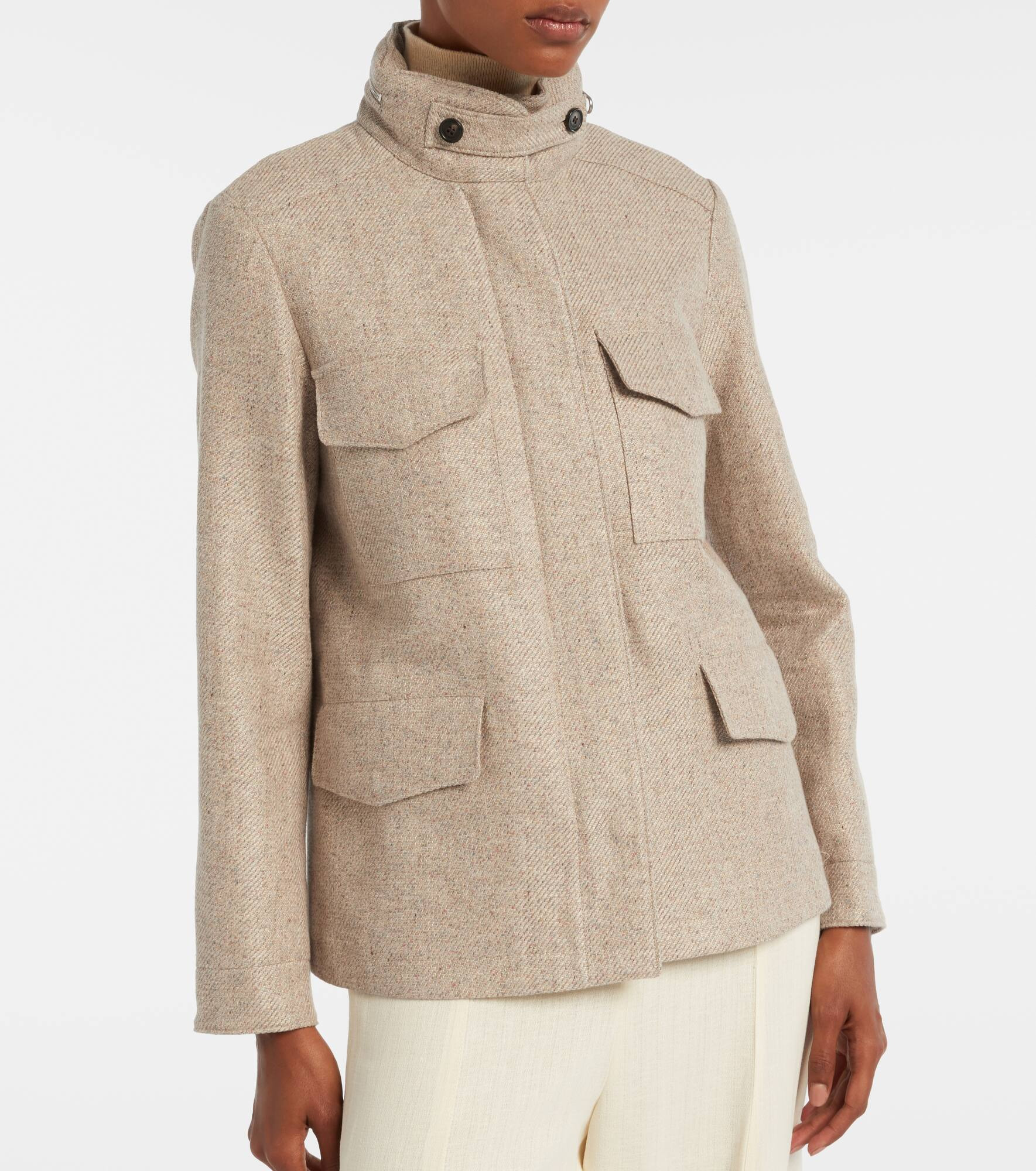 Traveller Mini linen and cotton jacket - 7