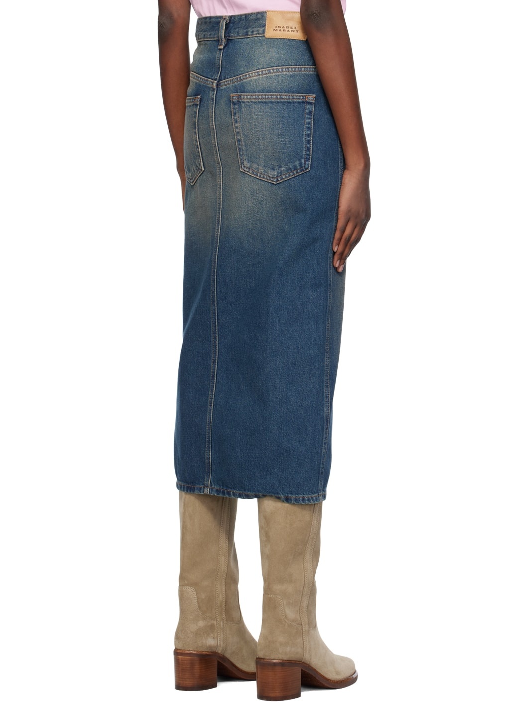 Blue Julicia Denim Midi Skirt - 3