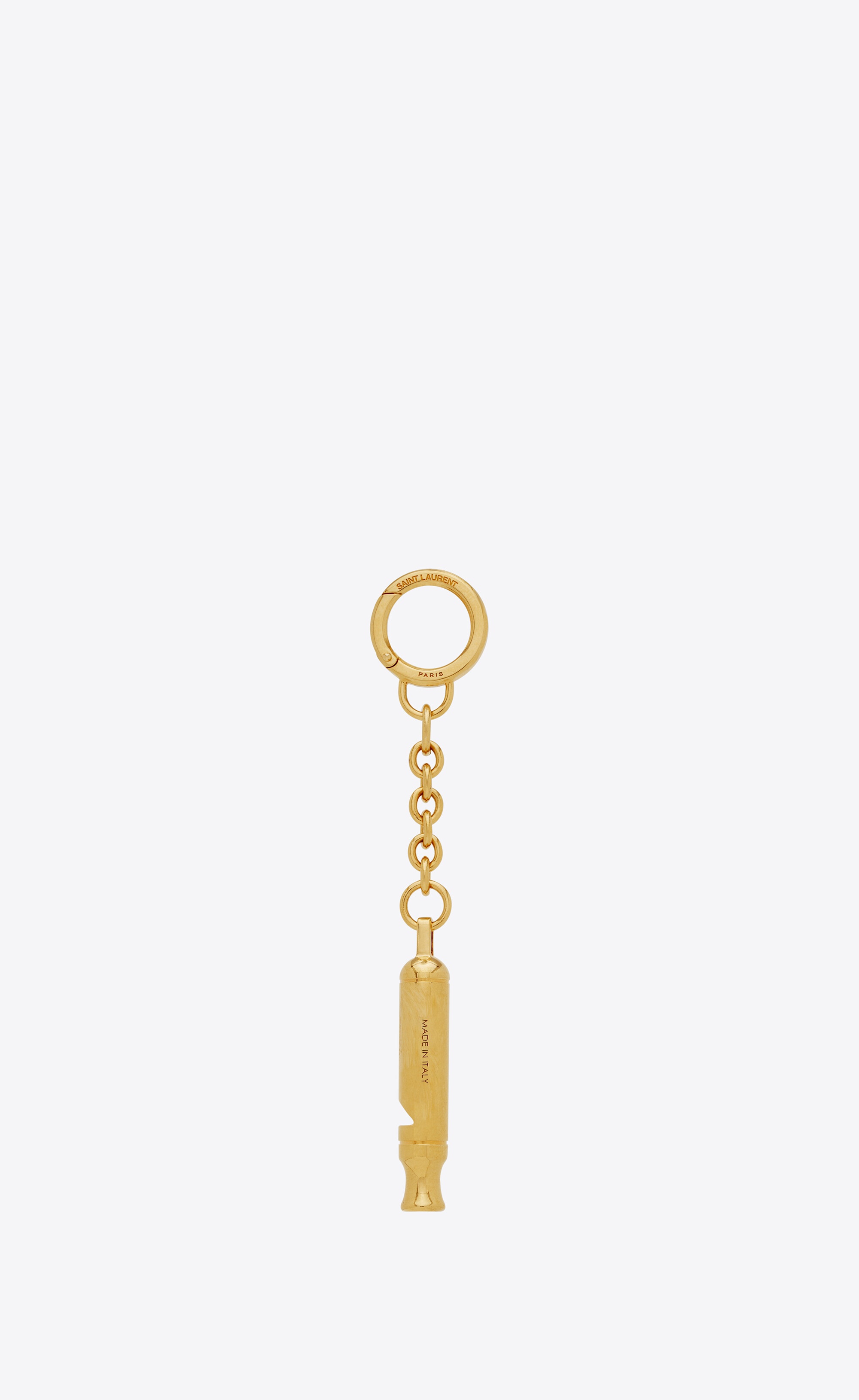 saint laurent metal whistle keyring - 3