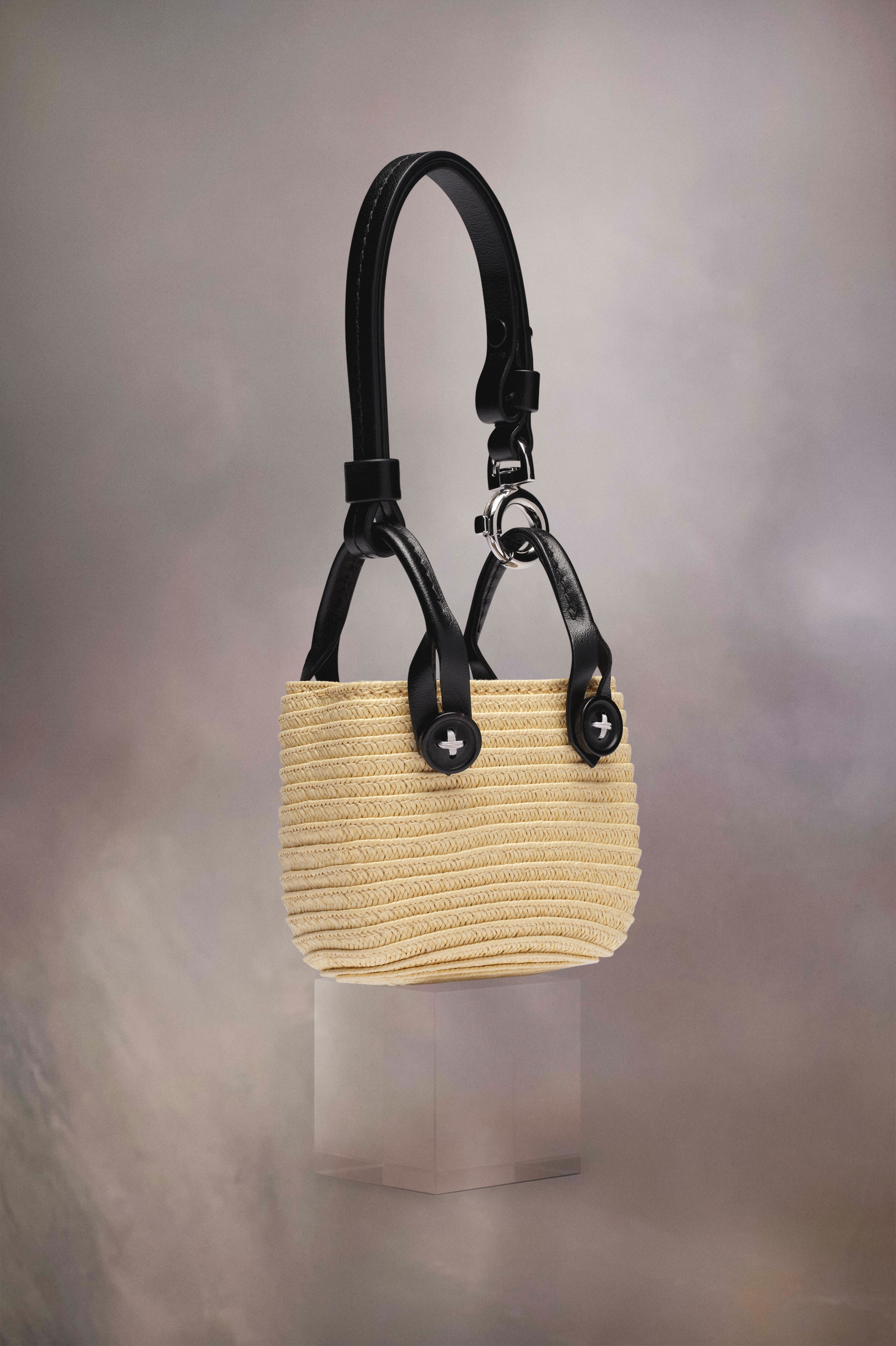 【MAISON MARGIELA】CELLULOSE WEAVE MICRO BAG Maison Margiela Cellulose weave micro bag | REVERSIBLE
