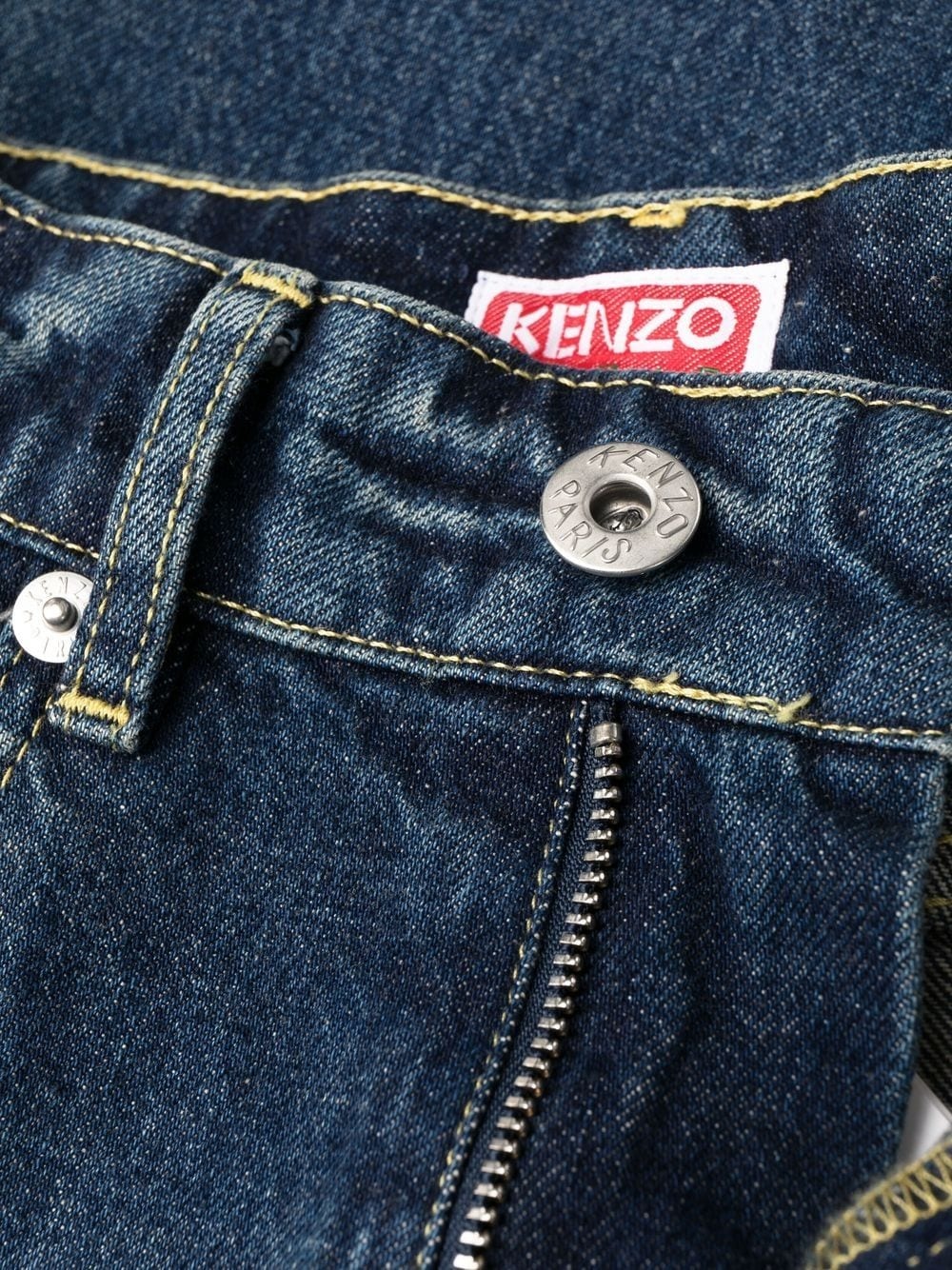 high-waisted straight-leg jeans - 5
