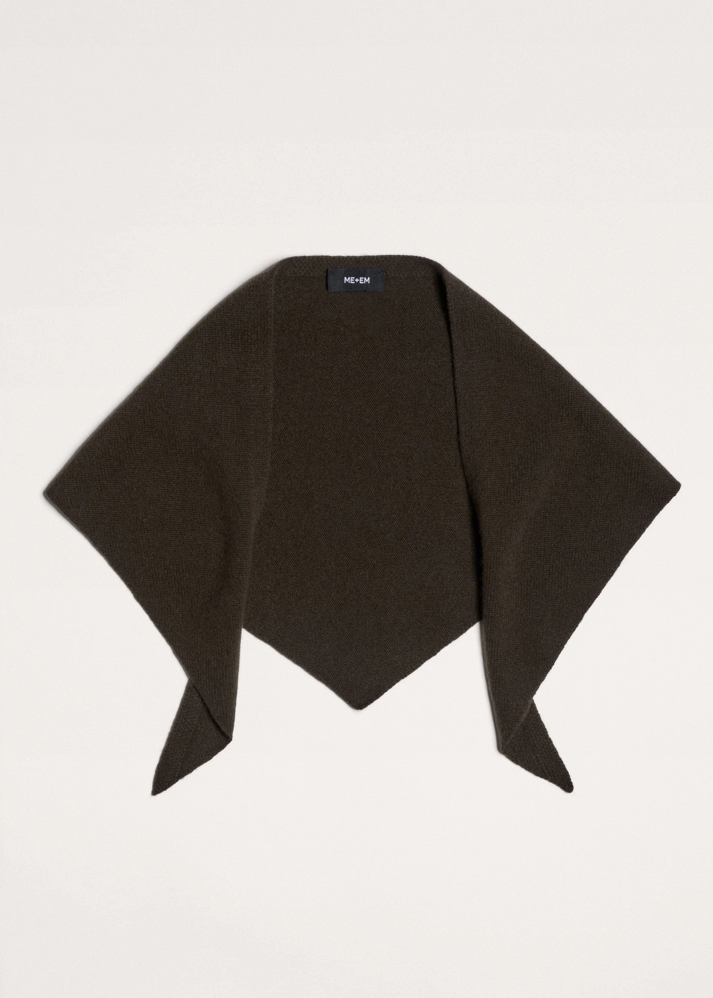 Mini Triangle Knit Scarf - 1