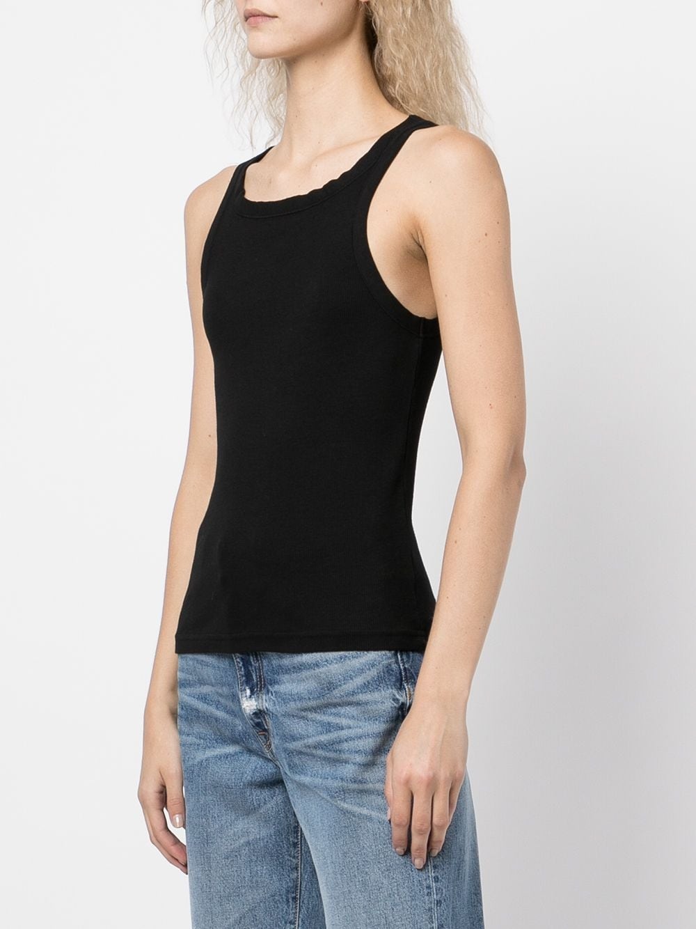 ribbed cotton tank top - 3