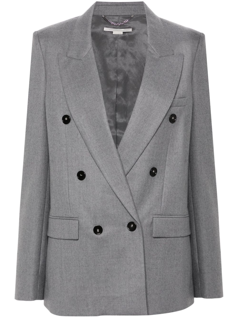 wool double-breasted blazer - 1