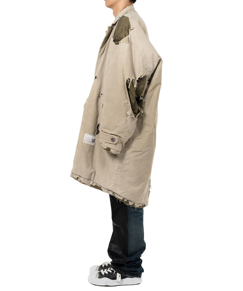 Distressed Balmacaan Coat 13