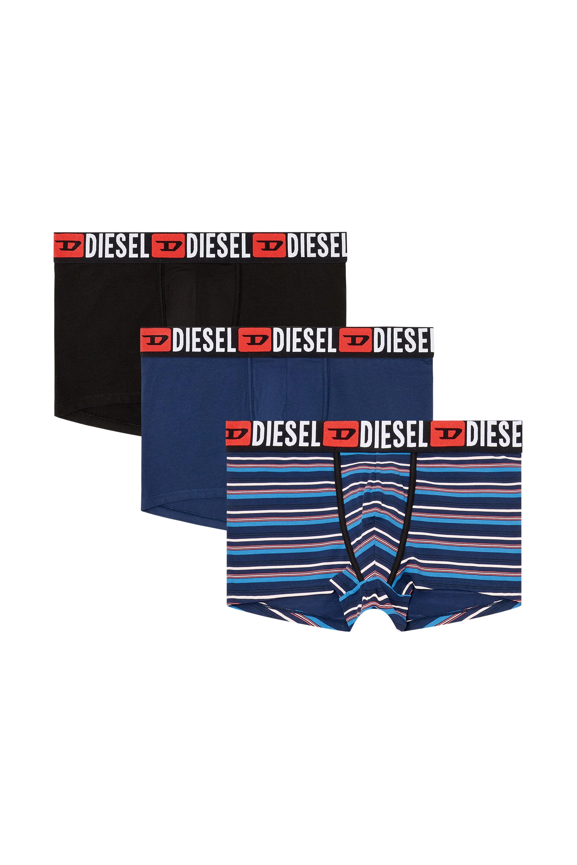 3-PACK OF STRETCH COTTON TRUNKS WITH STRIPES - 1