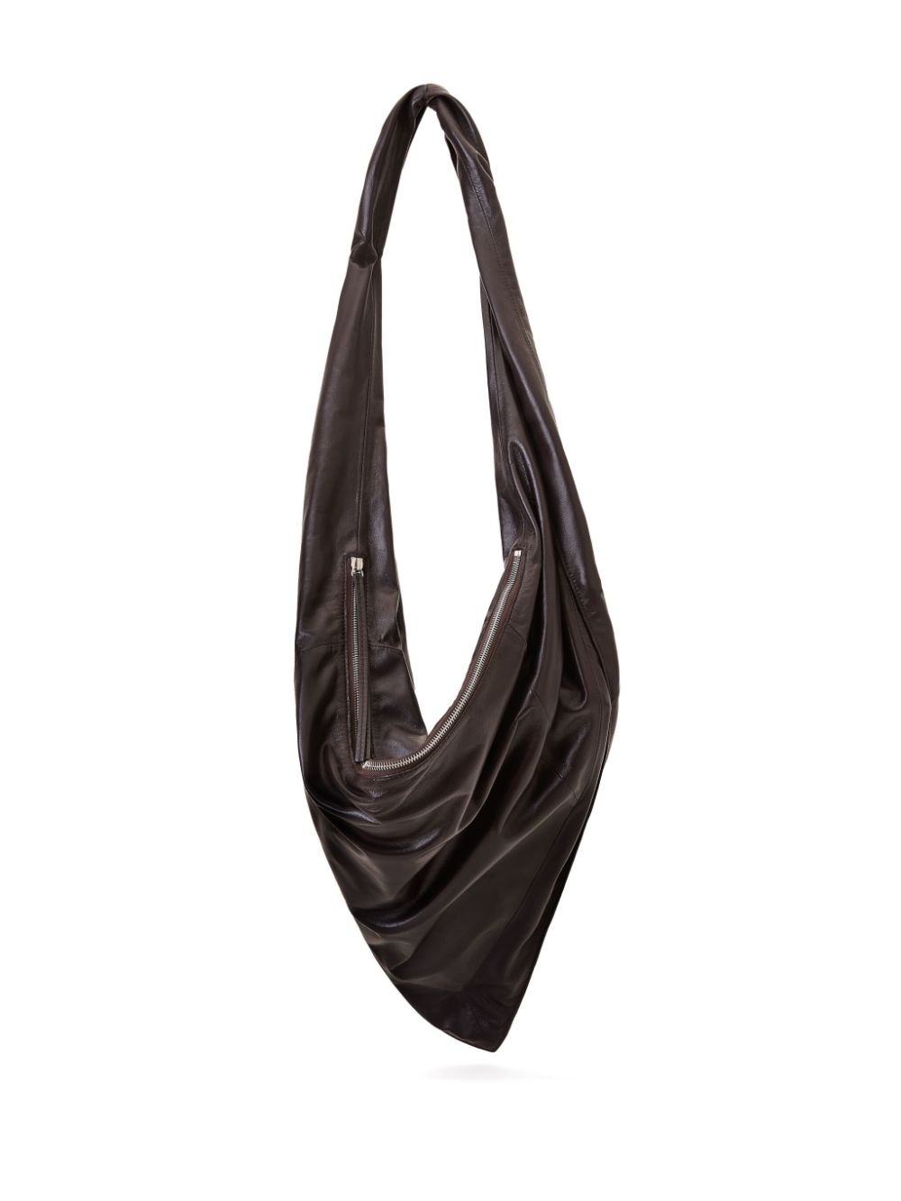 Scarf leather shoulder bag - 4