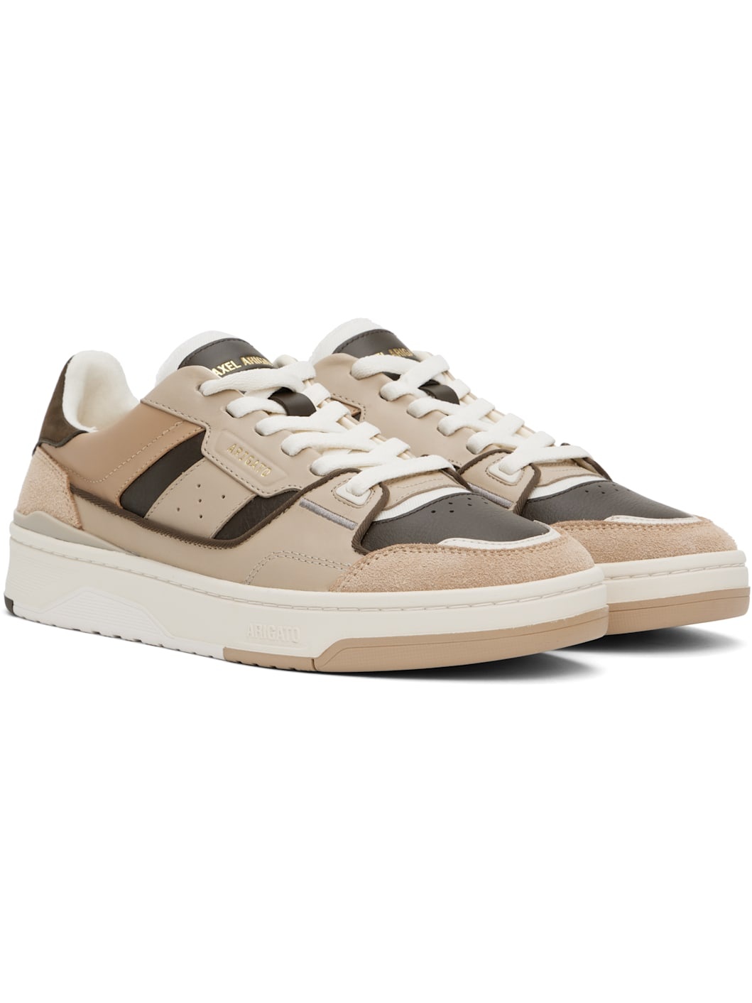 Brown & Taupe Clay Sneakers - 4