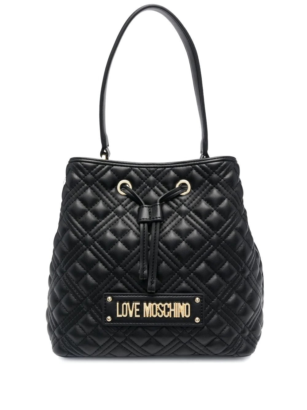 logo diamond-quilted bag - 1