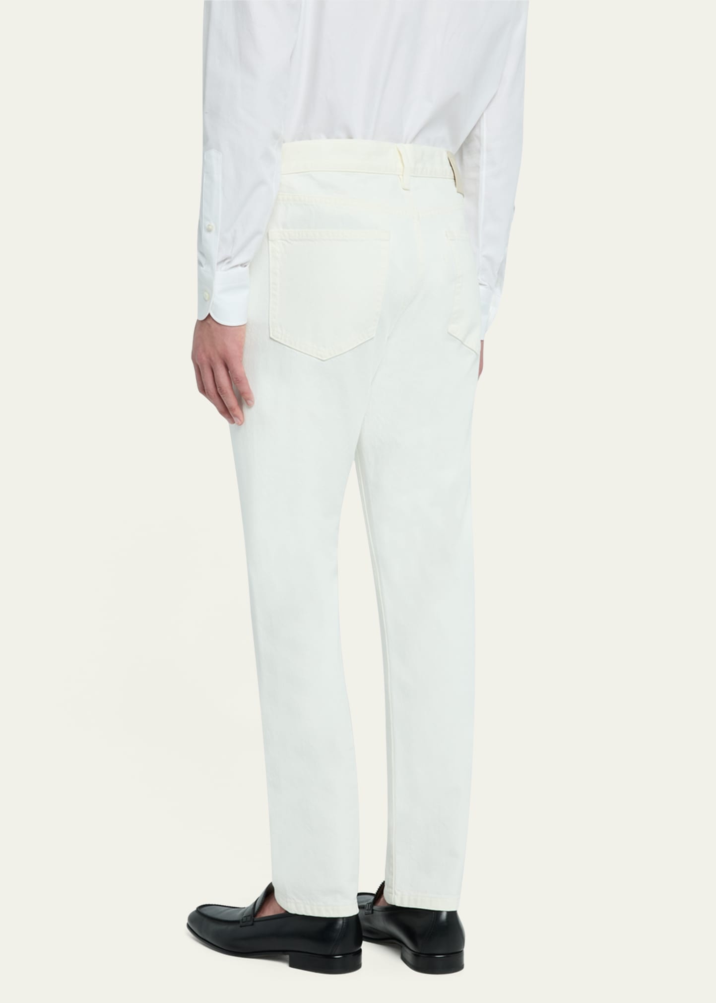 Men's Slim Denim Five-Pocket Pants - 3