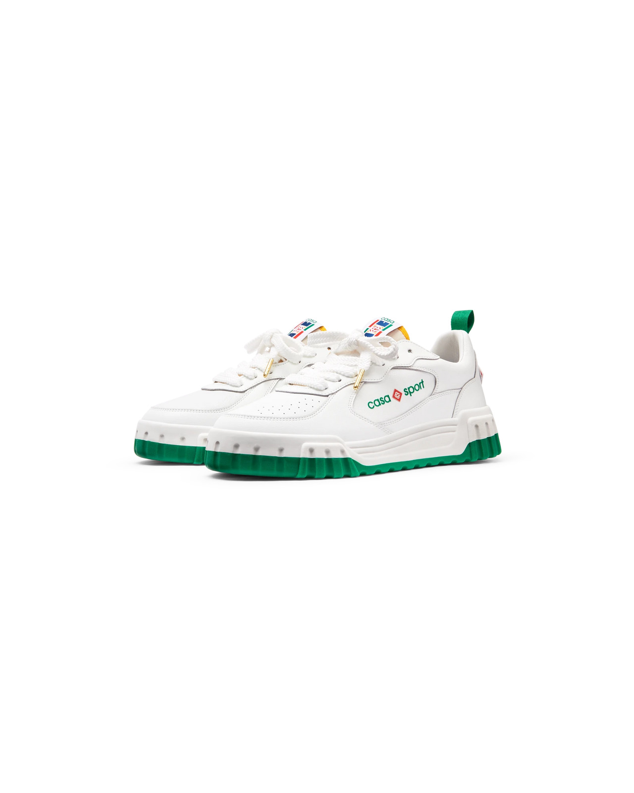 Womens The Court White & Green Sneaker - 12