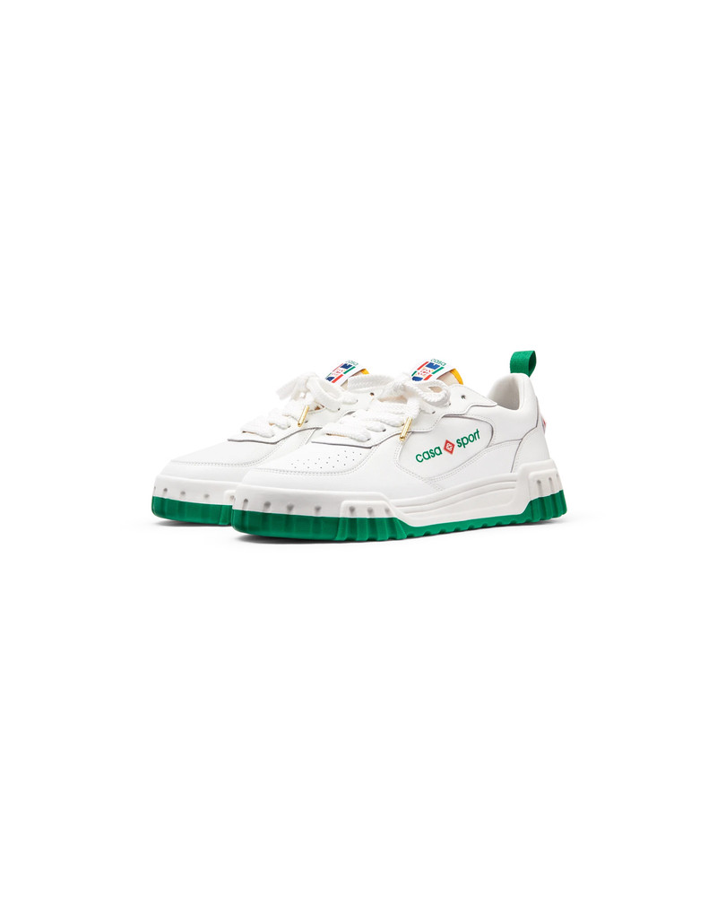 Womens The Court White & Green Sneaker 12