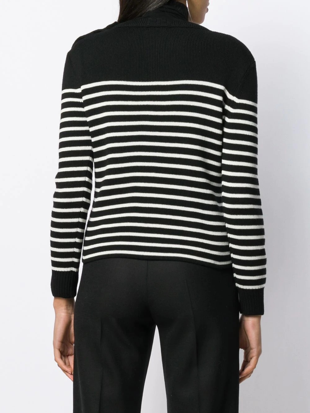 striped knitted jumper - 4