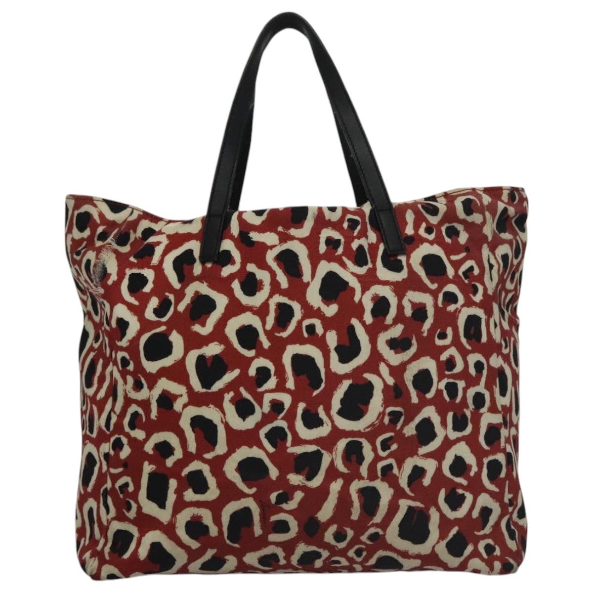 GUCCI Tote Bag Canvas White Red - 2