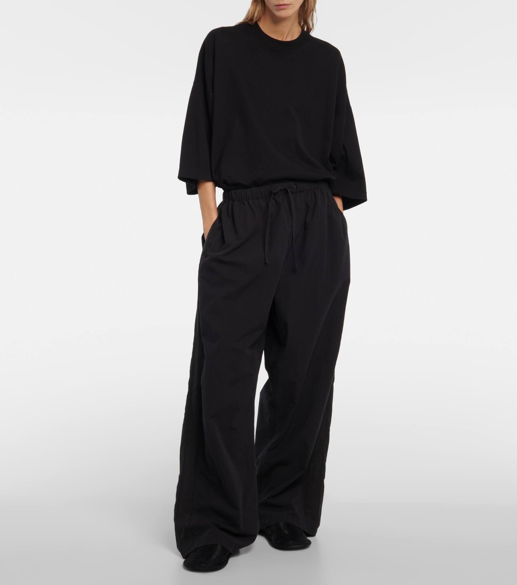 Hubert cotton wide-leg pants - 2