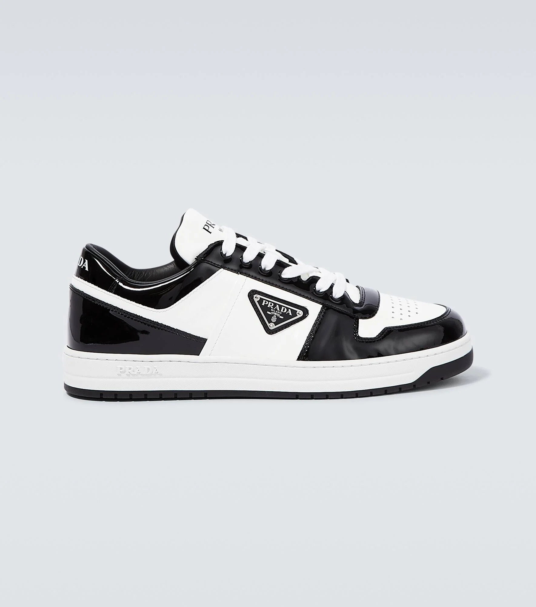Downtown triangle-logo sneakers - 1