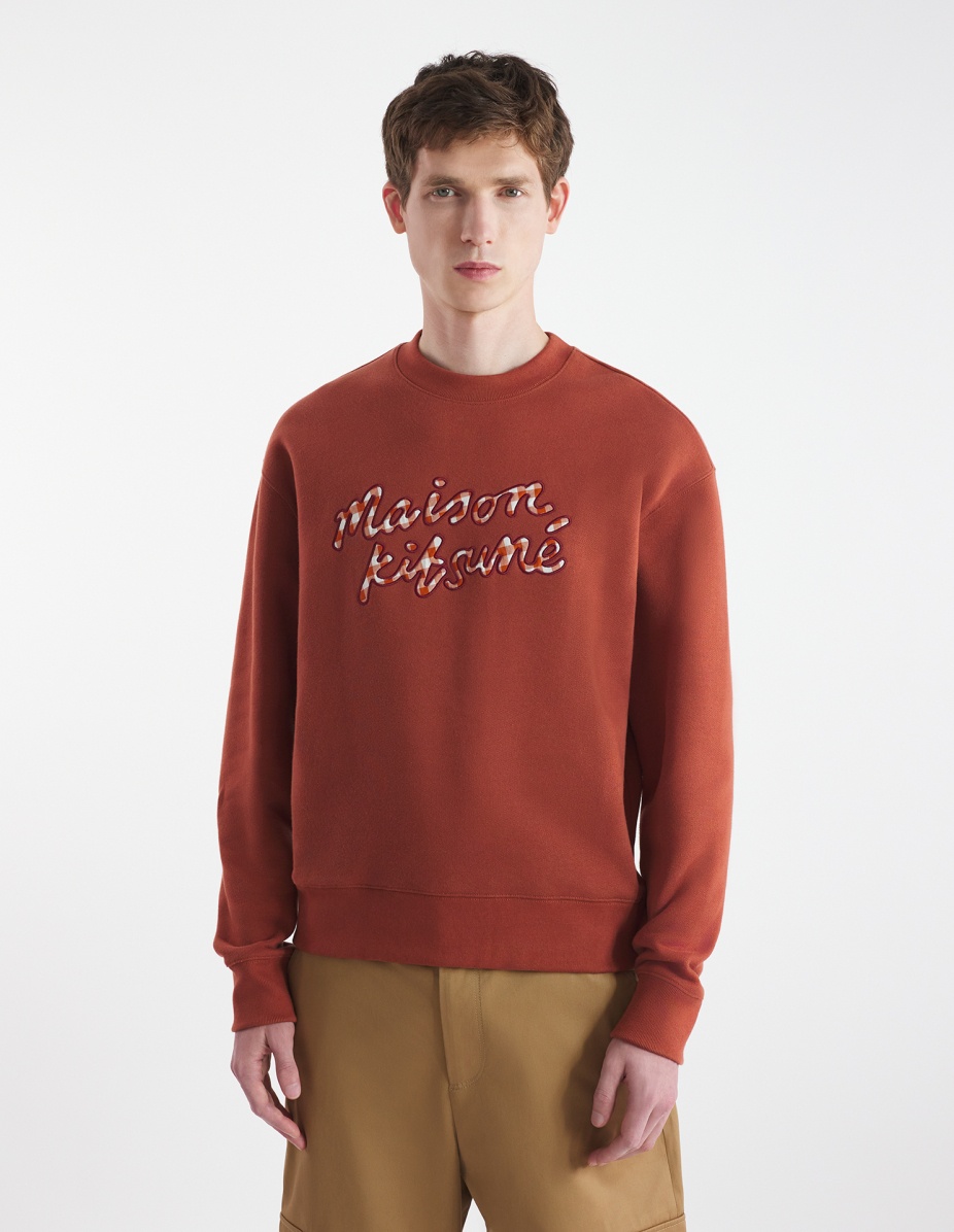 MAISON KITSUNE HANDWRITING GINGHAM COMFORT SWEATSHIRT - 3