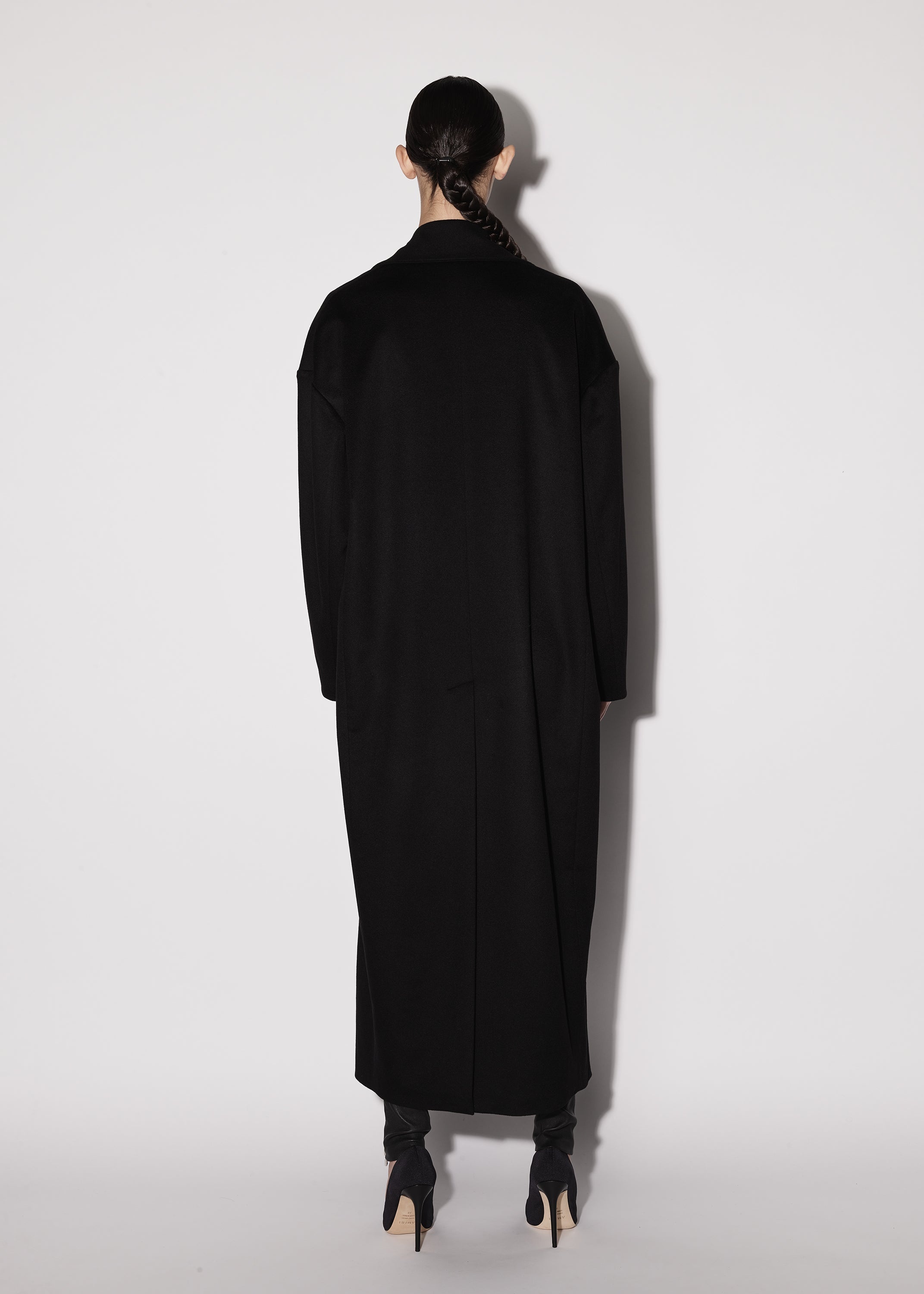 CASHMERE SINGLE BREASTED COAT - 5