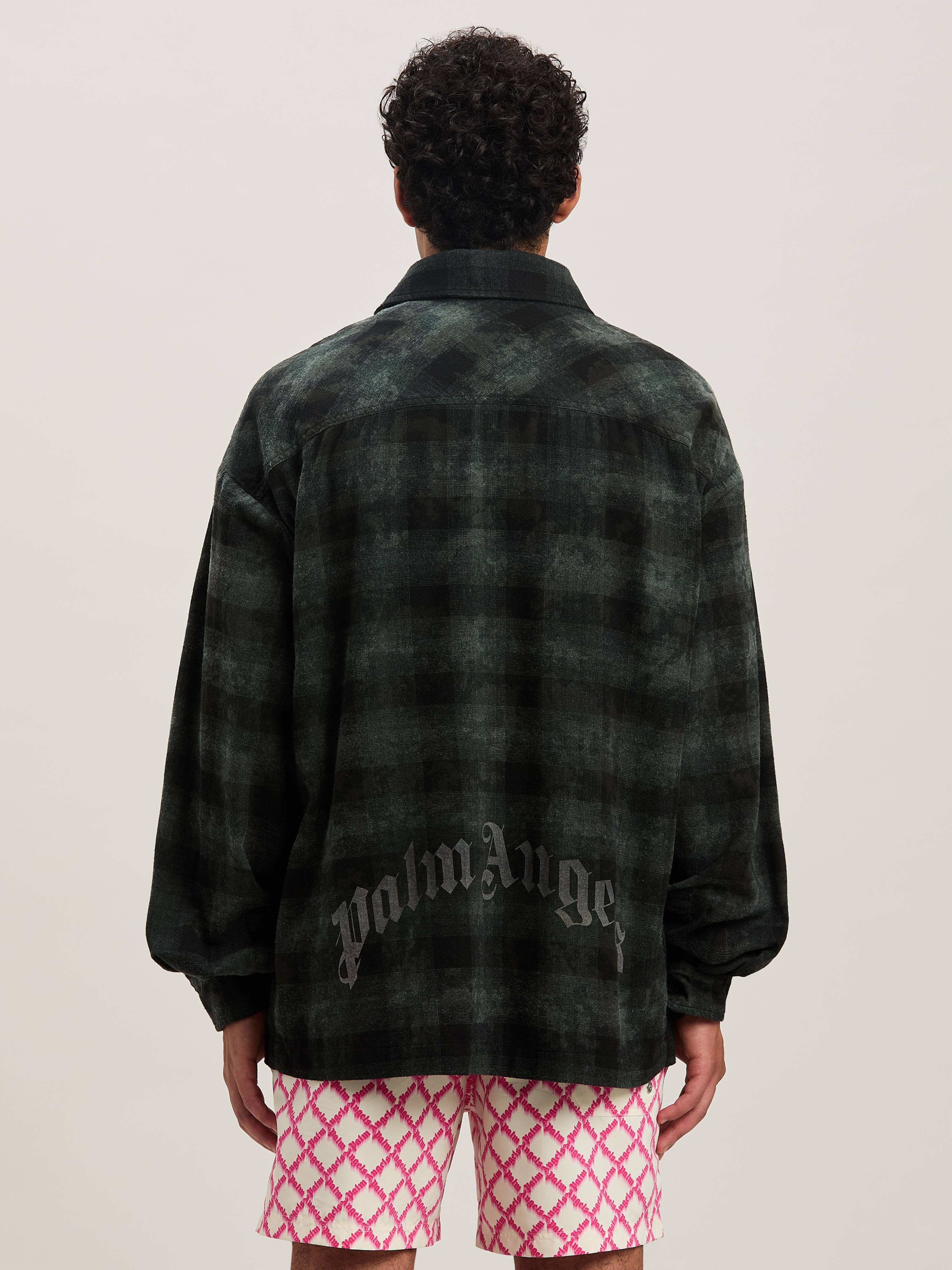 Curved logo Check shirt - 5
