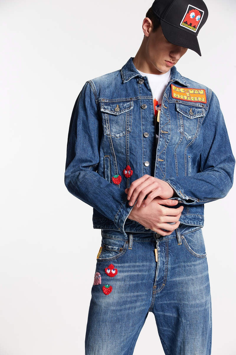 PAC-MAN MEDIUM WASH DAN JEAN JACKET 1