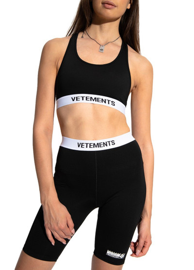 VETEMENTS Cropped training top outlook