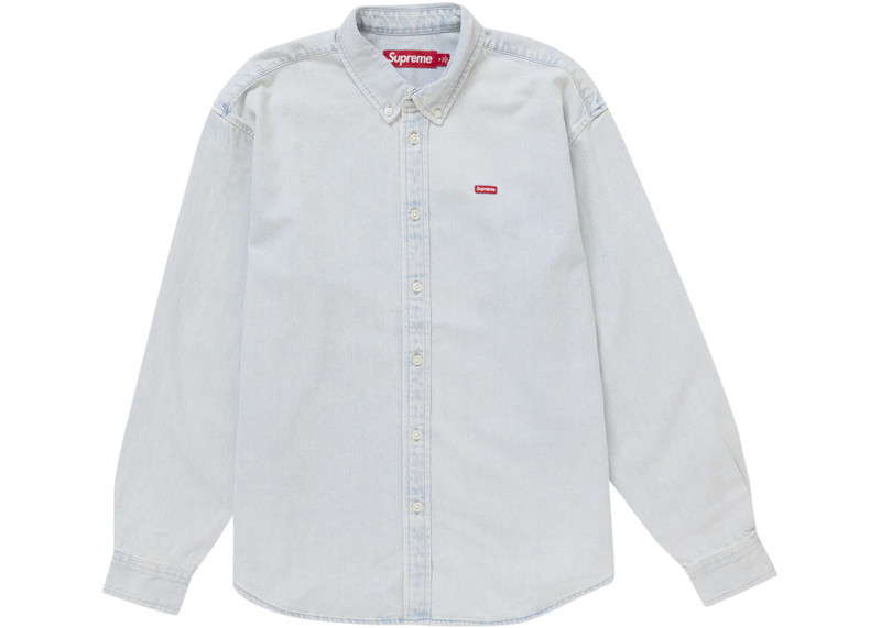 Supreme Small Box Shirt (FW24) Washed Denim 1