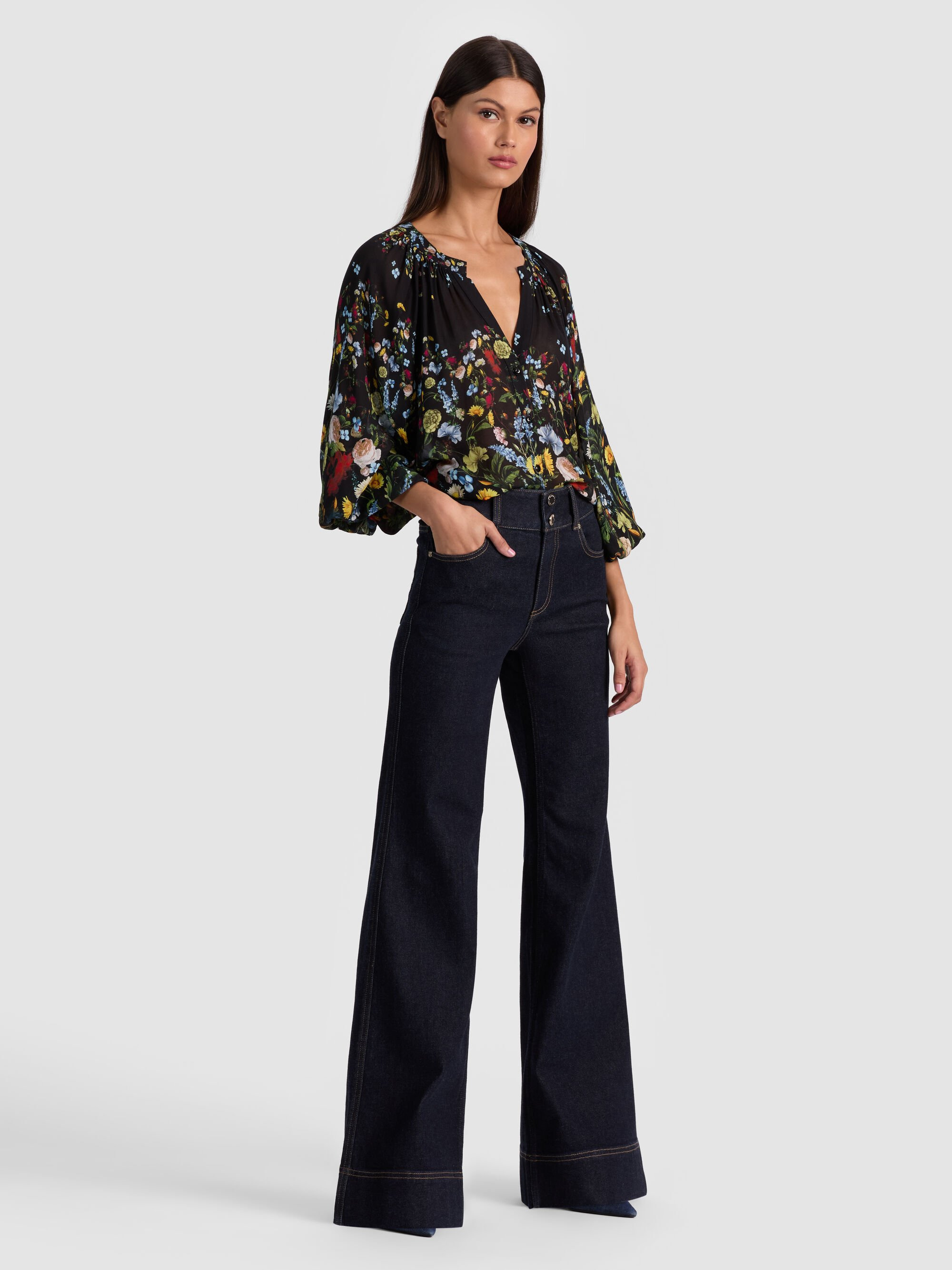THALIA BUTTON DOWN BLOUSE - 6