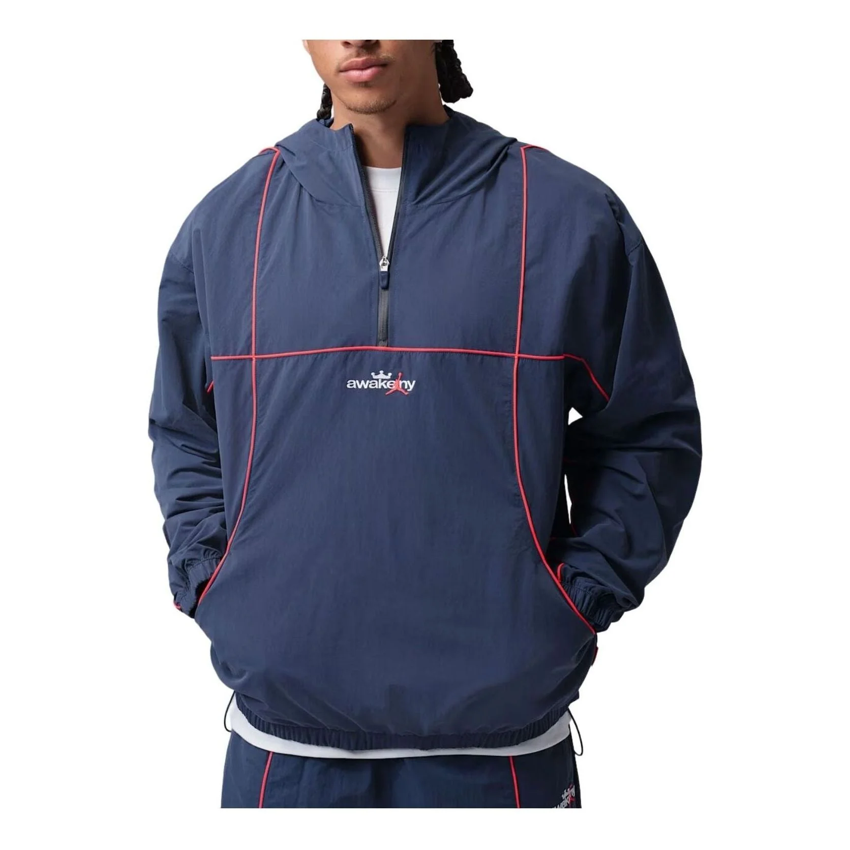 Air Jordan x Awake NY Track Jacket 'Midnight Navy Infrared' IQ8403-410 - 1