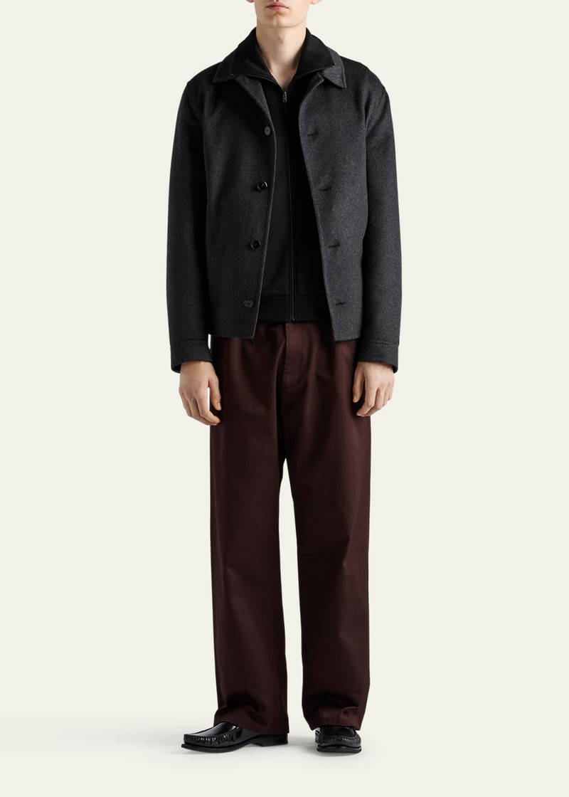 Prada Men's Technical Cotton Full-Zip Jacket outlook