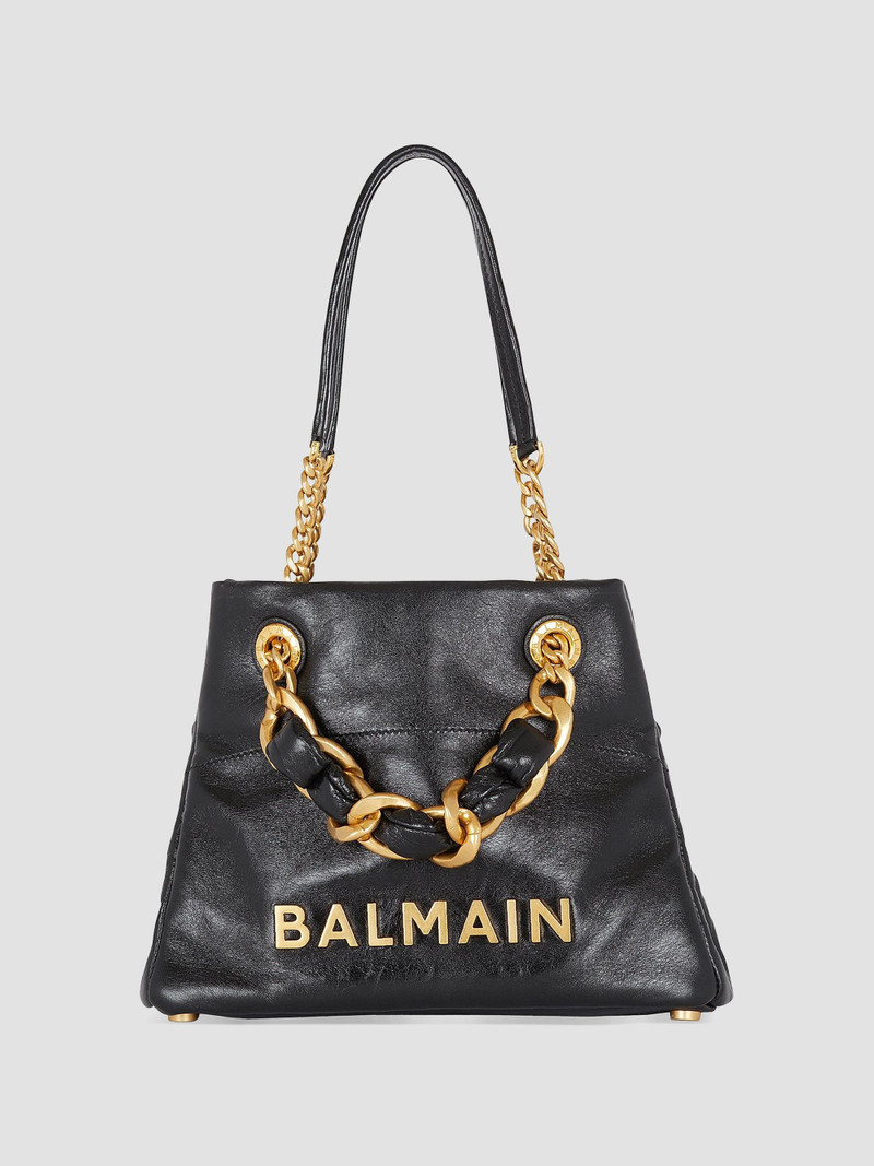 Women's 1945 Soft Cabas Crinkled Leather Bag - Noir 1