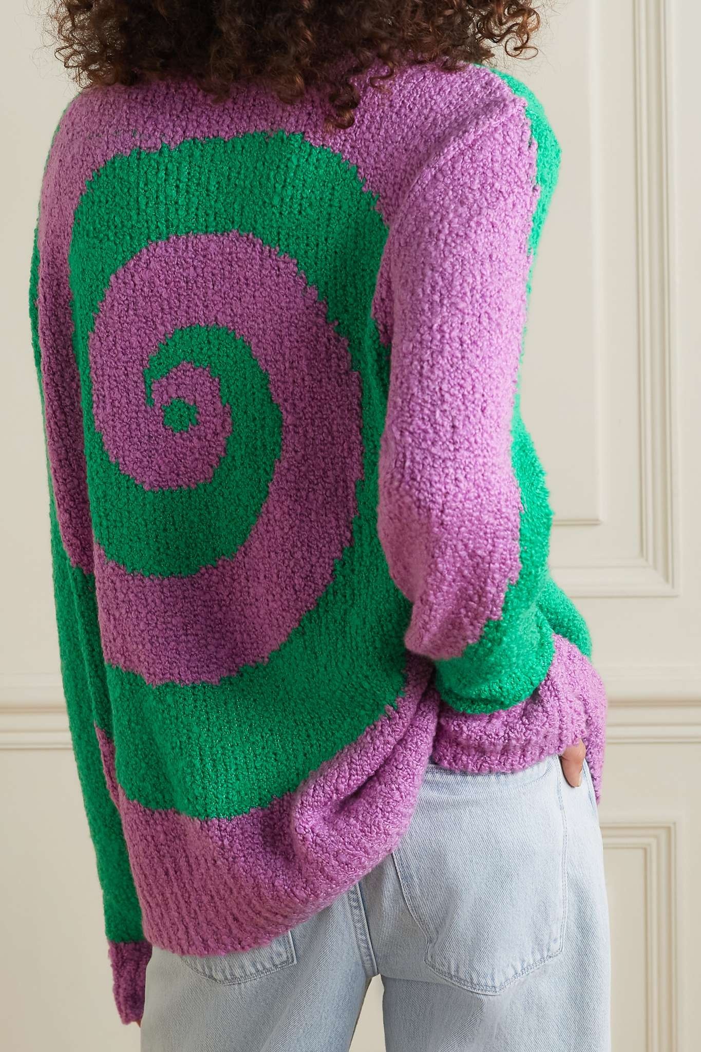 Cashmere and silk-blend bouclé sweater - 3