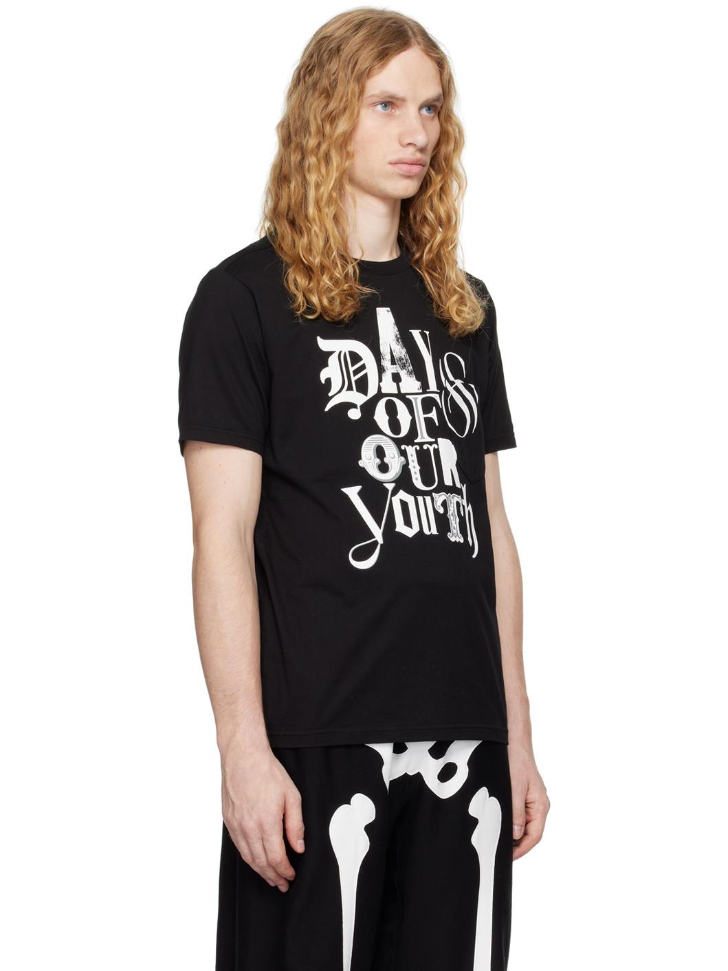 Black 'Days Of Our Youth' T-shirt - 2